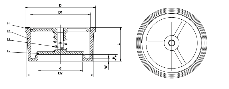 Stainless Steel Single Disc Check Valve